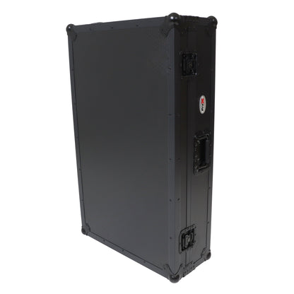 ProX XS-XDJAZWLTBLLED - ATA Flight Case For Pioneer XDJ-AZ DJ Controller with Laptop Shelf 1U Rack Space, Wheels, and LED - Black
