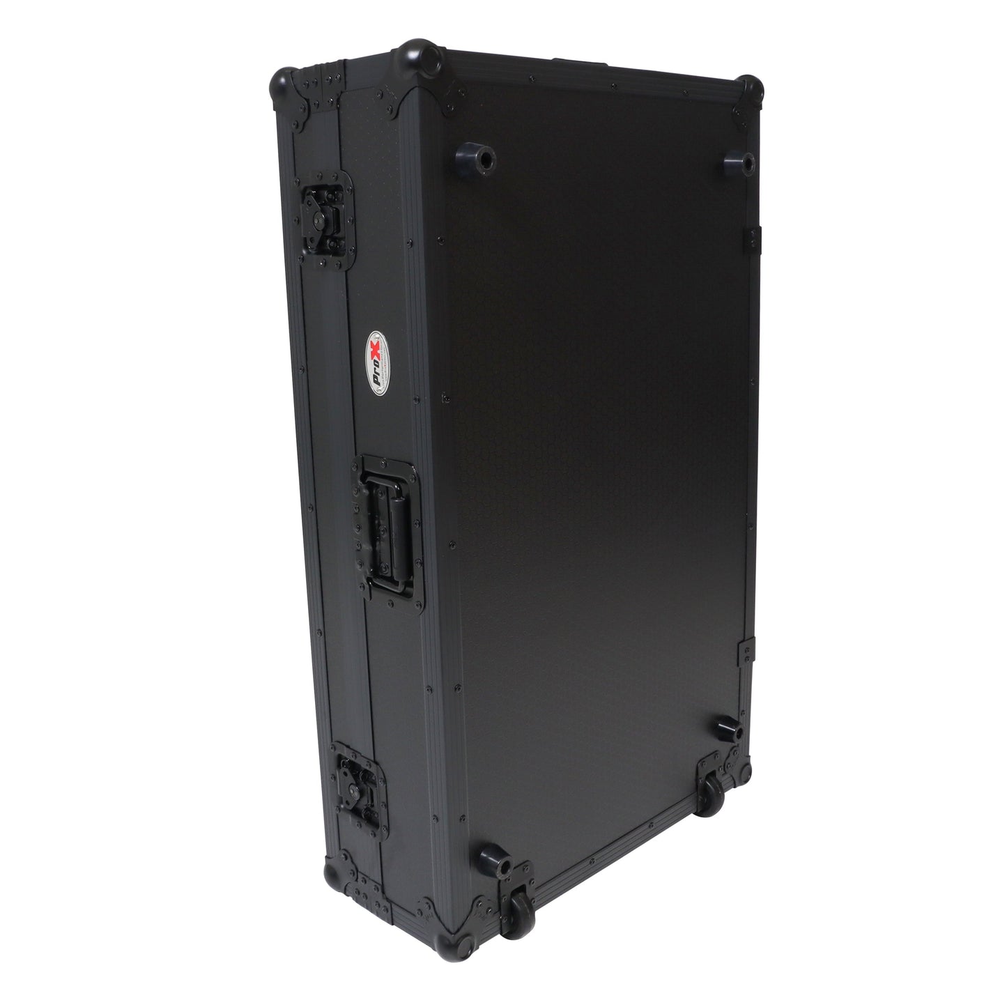 ProX XS-XDJAZWLTBLLED - ATA Flight Case For Pioneer XDJ-AZ DJ Controller with Laptop Shelf 1U Rack Space, Wheels, and LED - Black