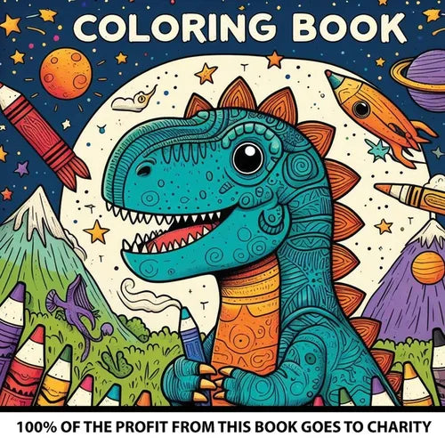 Dinosaur Professions Coloring Book: 100% of the profit from this book goes to charity - Paperback