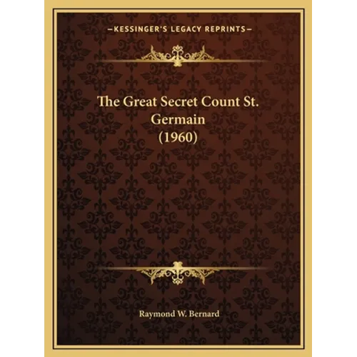 The Great Secret Count St. Germain (1960) - Paperback