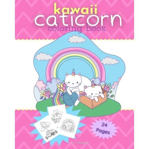 Kawaii Caticorn Coloring Book - Paperback