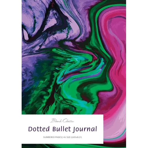 Dotted Bullet Journal: Medium A5 - 5.83X8.27 (Marbled) - Paperback