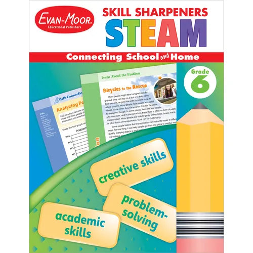 Skill Sharpeners: Steam, Grade 6 - Paperback