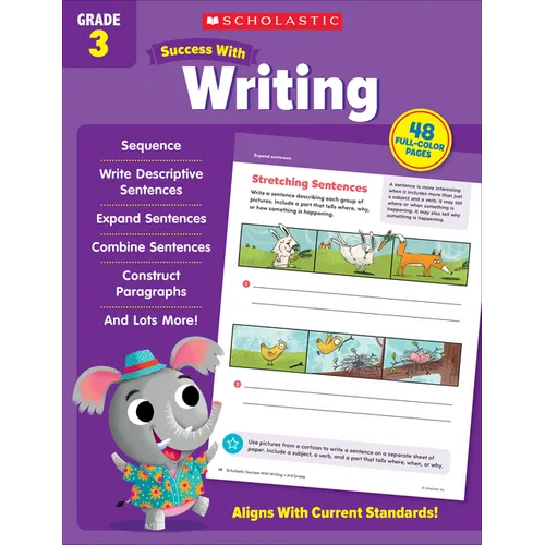 Scholastic Success with Writing Grade 3 Workbook - Paperback