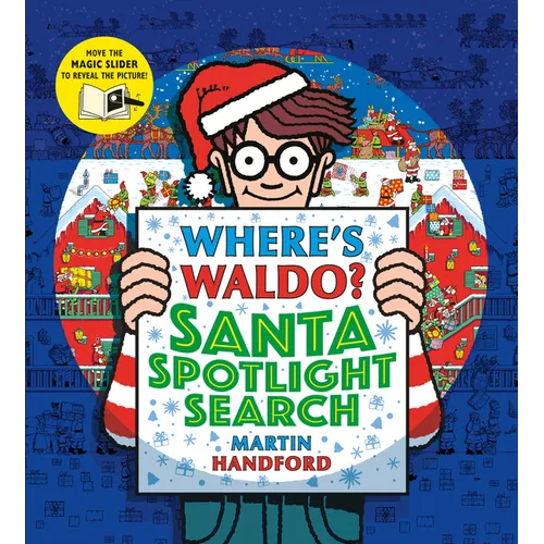 Where's Waldo? Santa Spotlight Search: (A Christmas Hidden Object Search-And-Find Puzzle Book with a Magic Flashlight to Reveal the Picture - A Perfec - Hardcover