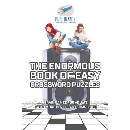 The Enormous Book of Easy Crossword Puzzles Brain Games for Adults (with more puzzles to complete!) - Paperback