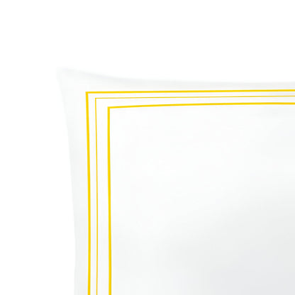400TC Cotton Classic Embroidery Sateen Solid Duvet Cover Set