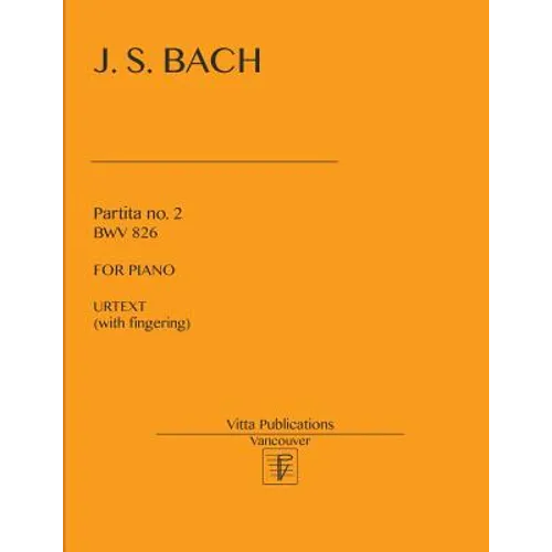 Partita no. 2 BWV 826: Urtext (with fingering) - Paperback