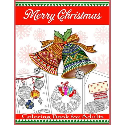 Merry Christmas Coloring Book for Adults: Beautiful Holiday Designs - Paperback