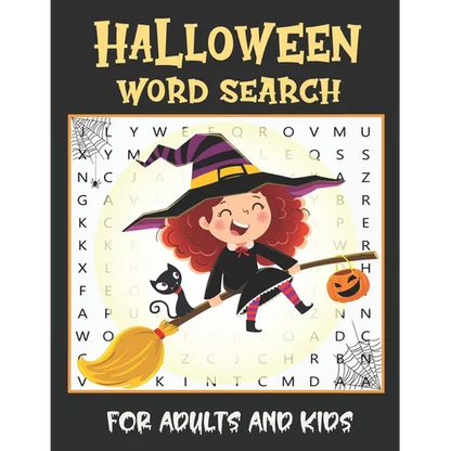 Halloween Word Search For Adults: Large Print Word Search Puzzle Book Fun For Adults And Kids - Paperback