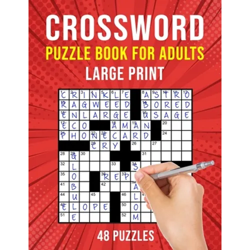 Crossword Puzzle Books for Adults Large Print: 48 Cross Word Puzzles for Adults or Seniors (US Version) - Paperback