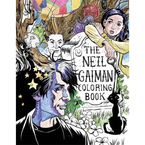 The Neil Gaiman Coloring Book: Coloring Book for Adults and Kids to Share - Paperback