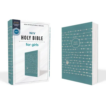 Niv, Holy Bible for Girls, Soft Touch Edition, Leathersoft, Teal, Comfort Print - Imitation Leather