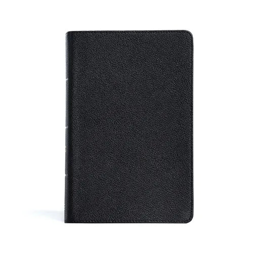 CSB Large Print Personal Size Reference Bible, Black Genuine Leather, Indexed - Leather