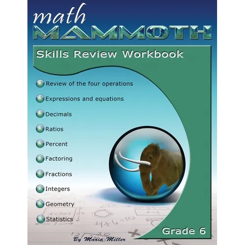 Math Mammoth Grade 6 Skills Review Workbook - Paperback
