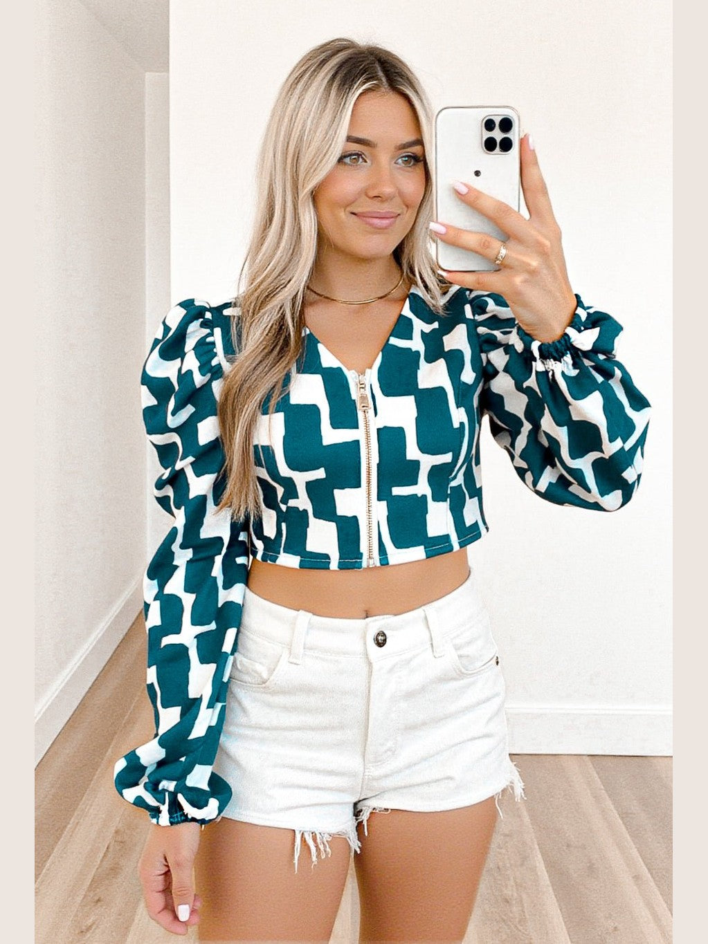 Zola Zip Up Crop Top