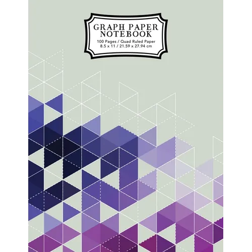 Graph Paper Notebook: Purple Grid Boxes Grid Paper Composition Notebook, Graphing Paper, Quad Ruled - Paperback