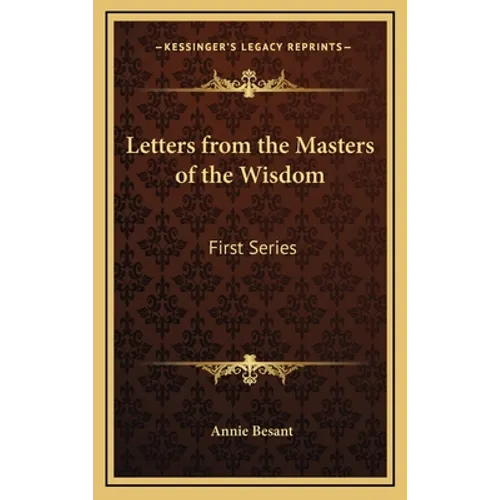 Letters from the Masters of the Wisdom: First Series - Hardcover